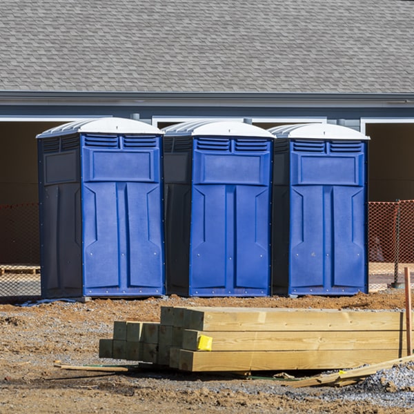 what is the maximum capacity for a single porta potty in Pleasant Hill NC